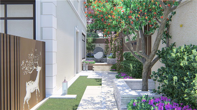 青島庭院設(shè)計(jì)：203m2的新簡約花園，滿足您對美好生活的向往